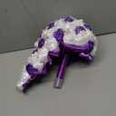 Wedding Bouquet Purple Water Drop Waterfall Holding Flower Rhinestone Bridal Holding Flower Full Diamond Wedding Holding Flower