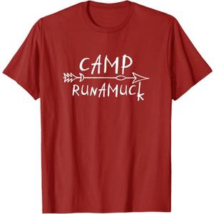 Camp Runamuck - Summer Camp Boys Girls Counselors / Tee4Tu T-Shirt (Size Small, Red)