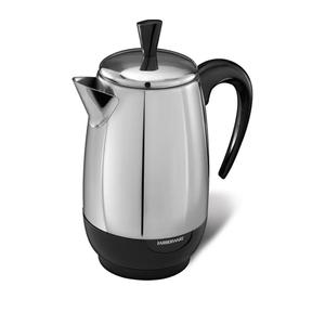 Farberware Electric Coffee Percolator, Stainless Steel Basket, Automatic Keep Warm, No-Drip Spout, 8 Cup