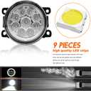 Fog Light Bulb 3.5 Inch For Ram Promaster 1500 2500 3500 2014-2019 Front Bumper Fog Light Driving Lamps,6000k,Pack of 2