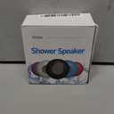 Waterproof Bluetooth Shower Speaker Portable Wireless Water-Resistant Speaker Suction Cup,Built-in Mic Gifts for Kids Speakerphone for iPhone Phone Tablet Bathroom Kitchen - White