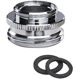 Multi-Thread Faucet Adapter to Garden Hose Adapter, 13/16" Male Kitchen Sink Faucet Tap Aerator to GHT3/4" Garden Hose Thread Connector (Pack of 1)