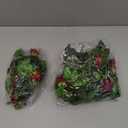 Floweroyal 2pcs Artificial Rose Vines 5.5ft Velvet Flowers for Garland Hanging and Wedding Decor (Red).