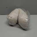 EDMILE Firm Buckwheat Neck Pillow, Adjustable Height, Cervical Back Support for Neck Pain Relief, Cool Stripe Bone Shape Pillow for Recliner Sleeping, Khaki 19"X7"