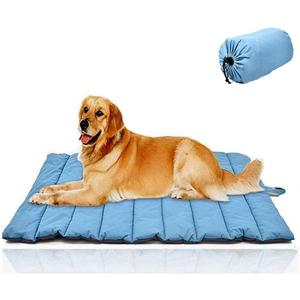 Outdoor Dog Bed, Waterproof, Washable, Large Size, Durable, Water Resistant, Portable and Camping Travel Pet Mat (Blue)