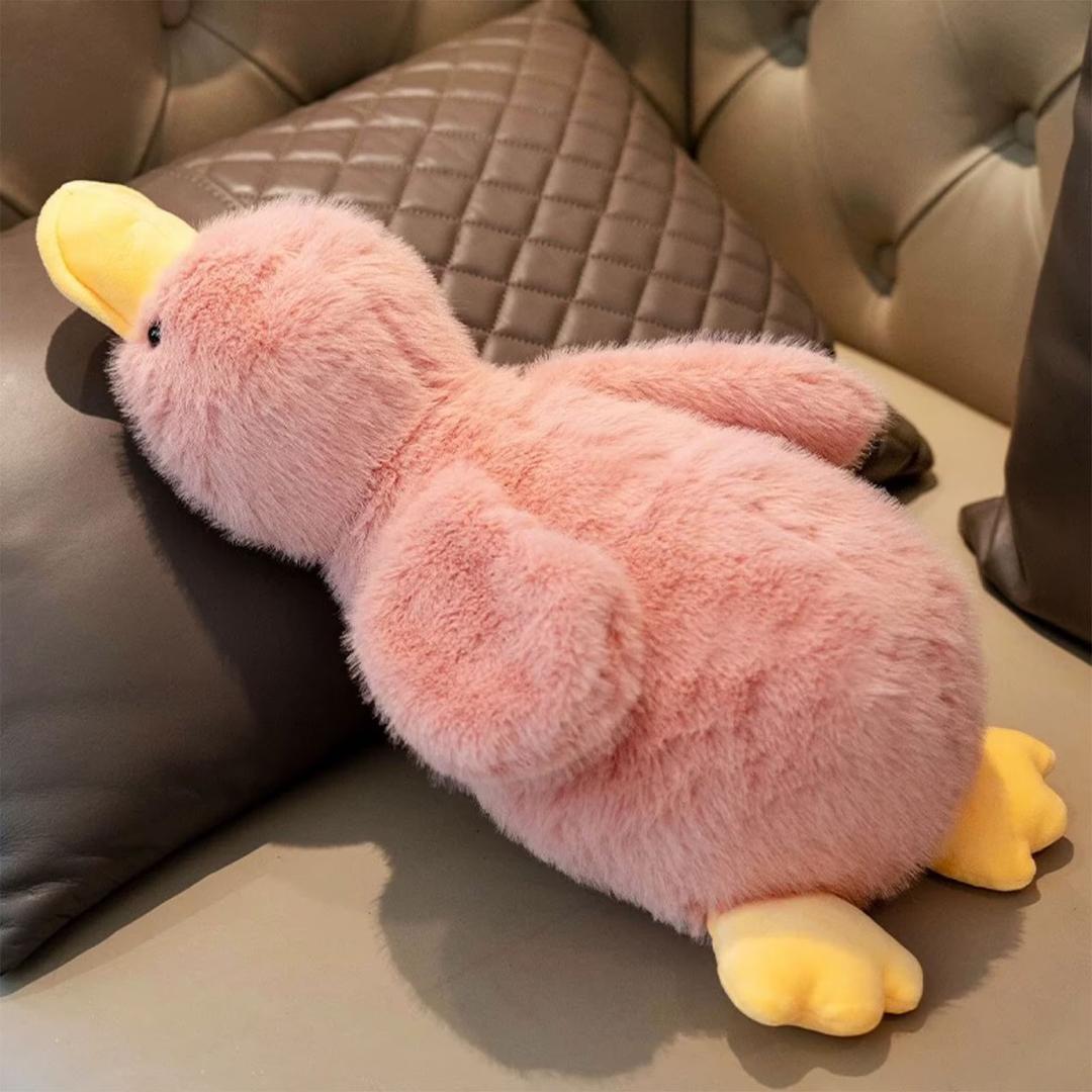 Lenwen 20 Inch Giant Goose Stuffed Animal Large Stuffed Duck Plush Toy Big Soft Duck Animals Cute Goose Pillow Birthday Party Gifts for Valentine Kids Boys Girls(Pink)