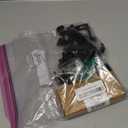 Ivilon Adjustable Brackets for Curtain Rods - for 1/2 or 5/8 Inch Rods. Set of 2 - Black