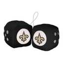 Officially Licensed NFL New Orleans Saints 3" Fuzzy Dice Décor, Saints