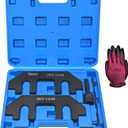 Camshaft Holding Tool Kit with Tension Tool, Timing Alignment Holder Tool for Ford 3.5L & 3.7L 4V Engines, 3.5 EcoBoost, Replace 303-1248 303-1530 RT11, with Portable Case and Gloves