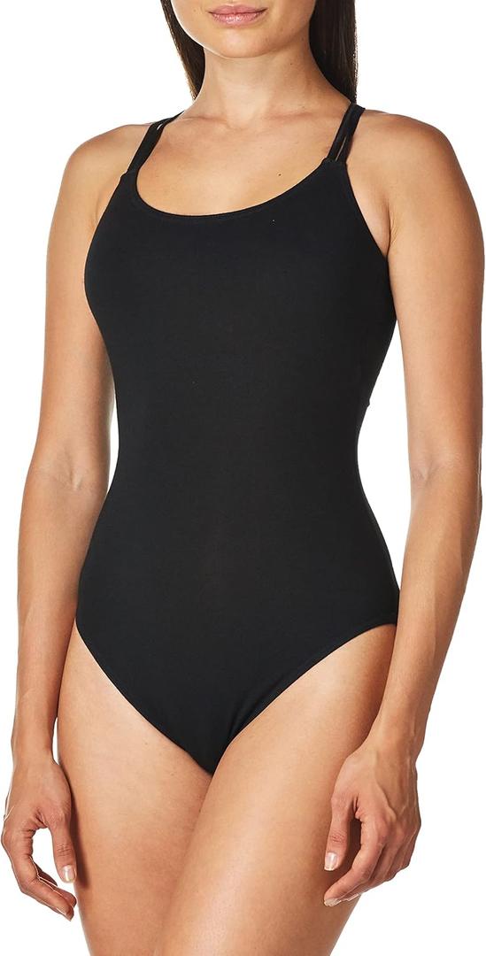 Capezio womens Classic Double Strap Camisole Leotard (Medium, Black)