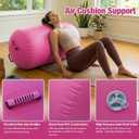 Gymnastics Air Roller Air Barrel Inflatable Tumbling Mat, Tumble Track Backhandspring Mat Gymnastic Equipment with Pump for Yoga Training Cheerleading Home Use