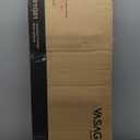 VASAGLE Laundry Hamper, Laundry Basket, Laundry Sorter with 3 Pull-Out and Removable Bags, Shelf, Metal Frame, 3 x 10.6 Gallons (40 L), 36.4 x 13 x 28.4 Inches, Slate Gray and Charcoal Gray UBLH301G01