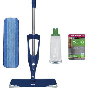 Bona Multi-Surface Floor Premium Spray Mop - Includes Multi-Surface Floor Cleaner Concentrate and Machine Washable Microfiber Cleaning Pad - For Stone, Tile, Laminate and Vinyl LVT/LVP Floors