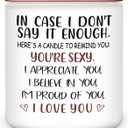 NANOOER Valentines Day Gifts for Her, Anniversary Wedding Birthday Romantic Valentines Gifts for Girlfriend, Wife, Women, Unique Valentine Girlfriend Gift, Soy Wax Lavender Scented Candle