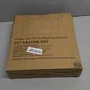 Heeyoo Pet Heating Pad, Adjustable Temperature Dog Cat Heating Pad with Timer, Waterproof Heated Dog Bed with Chew Resistant Cord, Auto Power-Off Indoor Pet Heated Mat for Dogs and Cats, 36" x 24" (Khaki)