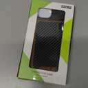 ZZDZZ Magnetic Case Compatible with iPhone 15 Plus Case [Compatible with MagSafe] Wood and Leather Carbon Fiber Design Hybrid Shockproof Phone Case (Black)