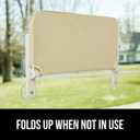 GORILLA GRIP Cat Window Perch, Foldable Cat Window Hammock Bed with 6 Large Suction Cups, Cordless Indoor Wall Shelves, Strong Metal Frame Holds 40lbs, Reversible Washable Sherpa Cover, Large Beige