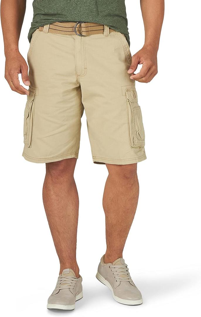 Lee Men's Dungarees New Belted Wyoming Cargo Short (34, Buff)