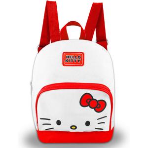 Hello Kitty Mini Backpack for Women - 10" Canvas Backpack Purse with Front Pocket | Hello Kitty Bag