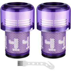 V12 Filter Replacements for Dyson V12 Detect Slim, Detect Slim Animal, Slim+ Cordless Vacuum and V12 Slim Absolute Vacuums, SV34, SV35 V12 Vacuum Cleaner Filter Replacement, Part No. 971517-01, 2 Pack