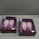 Philips LED Vintage Flicker-Free Clear Straight ST19 Dimmable, Eyecomfort Technology, 400 Lumen, Daylight(5000K), 4.4W=40W, Title 20 Certified, E26 Base, 2-Pack (564864)