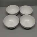 DOWAN 22 OZ White Ceramic Bowls Set of 4 - Perfect for Soup Bowls for Kitchen, Cereal Bowl, Ramen Bowl, Microwave Safe for Oatmeal, Fruit,Salad and Rice Bowl - Dishwasher & Microwave Safe