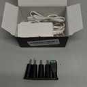 TKDY 24V 1A Power Supply Cord 24Vdc Class 2 24W AC Adapter White, Switching Charger for 24Volt 1000mA 500mA 0.5A Nail Lamp LED Light Massage Gun Vacuum Cleaner Diffuser Humidifier