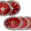 5 in Super Thin Dry Wet Diamond Porcelain Saw Blades Ceramic Cutting Disc Wheels for Cutting Tile Porcelain Granite Marbles(91-5PCS)