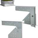11.8" × 9.8" Exhaust Fan Hinges for Restaurant Canopy Hood, Heavy-Duty L Commercial Exhaust Fan Hinge Kit, Used on Fans with Wheels Larger than 20" or Fans with Bases of 33” or Larger