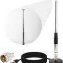 27MHz CB Antenna Magnetic 9-Inch to 51-inch, BNC Male Telescopic Antennas for CB Handheld/Portable Radio, Compatible with Cobra Midland Uniden President Radio