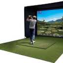 Glide Gear Golf Simulator Enclosure Kit – 10x8 ft – Complete Frame + Enclosure + HD Impact Screen (Home Indoor/Outdoor Practice)