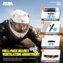 LEM Motorcycle Helmets Full Face for Men, Motorcycle Helmet for Adults, DOT Certified, PINLOCK & DVS Dual Vision, Motorcycle Street Bike Helmet, Bluetooth Speaker Pockets (White X-Large) VZN FP09 