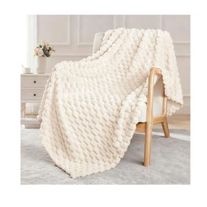 Exclusivo Mezcla Extra Large Fleece Throw Blanket for Couch,  Inches Stylish Jacquard Soft Throw Blanket, Fuzzy Cozy Lightweight for All