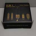 5 in 1 Hot Air Brush - Blow Dryer Brush & Air Curling Wrap Styler with Negative Ion Technology, Hair Dryer Brush for Drying, Curling, Straightening & Styling, Professional Hair Styling Tools (Pink)