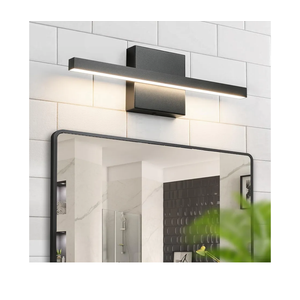 Black Bathroom Vanity Light - 15.7 inch 5CCT Modern Bathroom Light Fixture Over Mirror 12W LED Dimmable Wall Sconce Lighting Fixture for Bathroom Bedroom