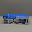 Transport Truck Toys for 3 4 5 6 7 Years Old Boys,Toys Cars Track Set Transporter Trucks with 12 Die-Cast Car Toys 2 Race catapults Dual-Track Model,Toddler Car Toy Set for Kids Boys Girls (Blue)