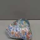 B2prity Tankini Swimsuits for Women Tummy Control Two Piece Bathing Suit High Waisted Wrap Swim Suit with Bottom Swimwear (Medium, Orange Flowers, Gray Blue)