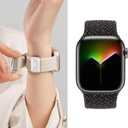 2 Pack Magnetic Bands Compatible with Apple Watch Band 49mm 46mm 45mm 44mm 42mm 41mm 40mm 38mm for Women Men,Stretchy Nylon Braided Sport Loop Wristband for iWatch Series 10 9 8 7 6 SE 5 4 3 Ultra 2 1