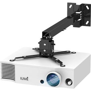 IUM Projector Ceiling Mount, Universal Black Projector Mount Extendable Stand Bracket Wall Mount Hanger for Most Projectors