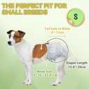 IMMCUTE Dog Diapers Female Small, 60 Count, Breathable & Adjustable Disposable Puppy Diapers, Super Absorbent Female Dog Diapers for Heat, Excitable Urination, Incontinence
