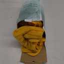 8 Pcs Yellow Cabana Stripe Polyester Bath Towel Set Oversize Bath Sheet-2 Bathroom Towels,2 Hand Towels,4 Washcloths Soft Jumbo Towels Absorbent Shower Towel Quick Dry Beach Chair Towel for Spa Gym