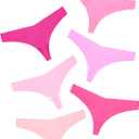 DEANGELMON Seamless Thongs for Women No Show Thong Underwear Women Comfortable Multiple Pack (Size Small)