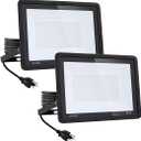 KsDhewi 2Pack 250W 25600LM Super Bright LED Flood Light with Excellent Color Restore Ability Waterproof, Shatterproof, Energy Saving Perfect for Indoor and Outdoor Use, 2Pack-250W
