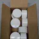 2" PVC Pipe End Cap Fitting, 10PCS SCH40 Furniture Grade PVC Pipe Plug Adapter, White Pipes Slip End Caps Sockets for Built Furniture DIY Garden Shelf