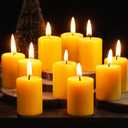 Beeswax Votive Candles 24 Pack Votive Candles Bulk,11-12 Hours Burn Time Unscented Votive Candles,100% Pure Bees Wax Candles Natural Beeswax Candle Small Beeswax Candles for Prayers Relax24 Pack, 1.37x1.85 IN
