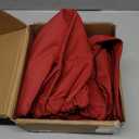 Outdoor Daybed Cushion Cover, 66" Replacement Round Bed Cushion Cover,Outdoor Waterproof and Fade-Resistant Sun Bed Outdoor Cushion Cover - Patio Round Daybed Cushion Cover, Cover ONLY (Red)