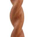 Mud Pie Large Twisted Wood Candlestick; 20" X 3" Dia
