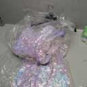 Women's Mermaid Sequin Prom Dresses with Slit Sparkly Spaghetti Straps Long Evening Dress Backless Cocktail Dresses (14, Pink)