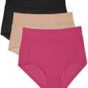 Warner's Women's Blissful Benefits Dig-free Microfiber Brief 3-pack, Large