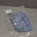 HTD Women's Casual Denim Skorts Skirts with Pockets (Medium, Light Blue)